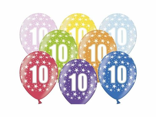 balonek s cislem 10 narozeninovy