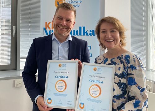 webCertifikát UNIQA První pomoc pro duševní zdraví